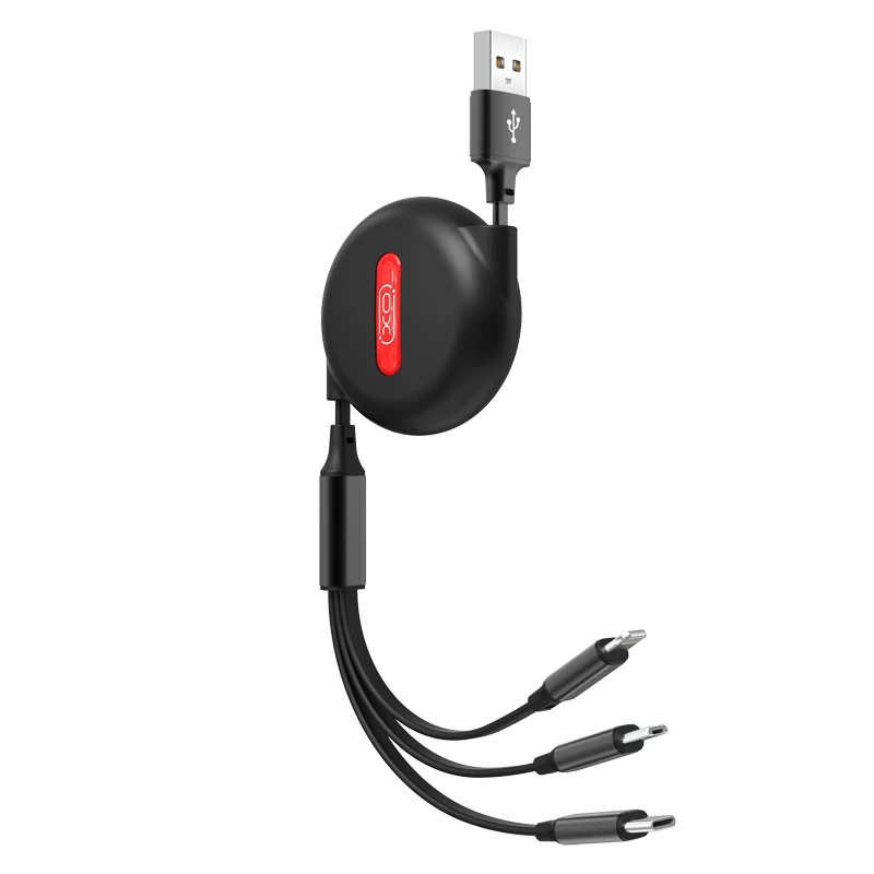 3 mewn 1 cebl usb telesgopig